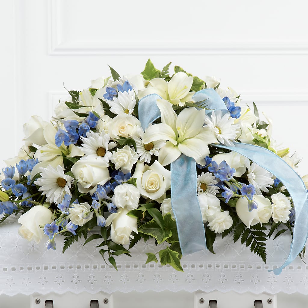Tender Treasure Casket Spray – Latino Flowers, Bensalem PA