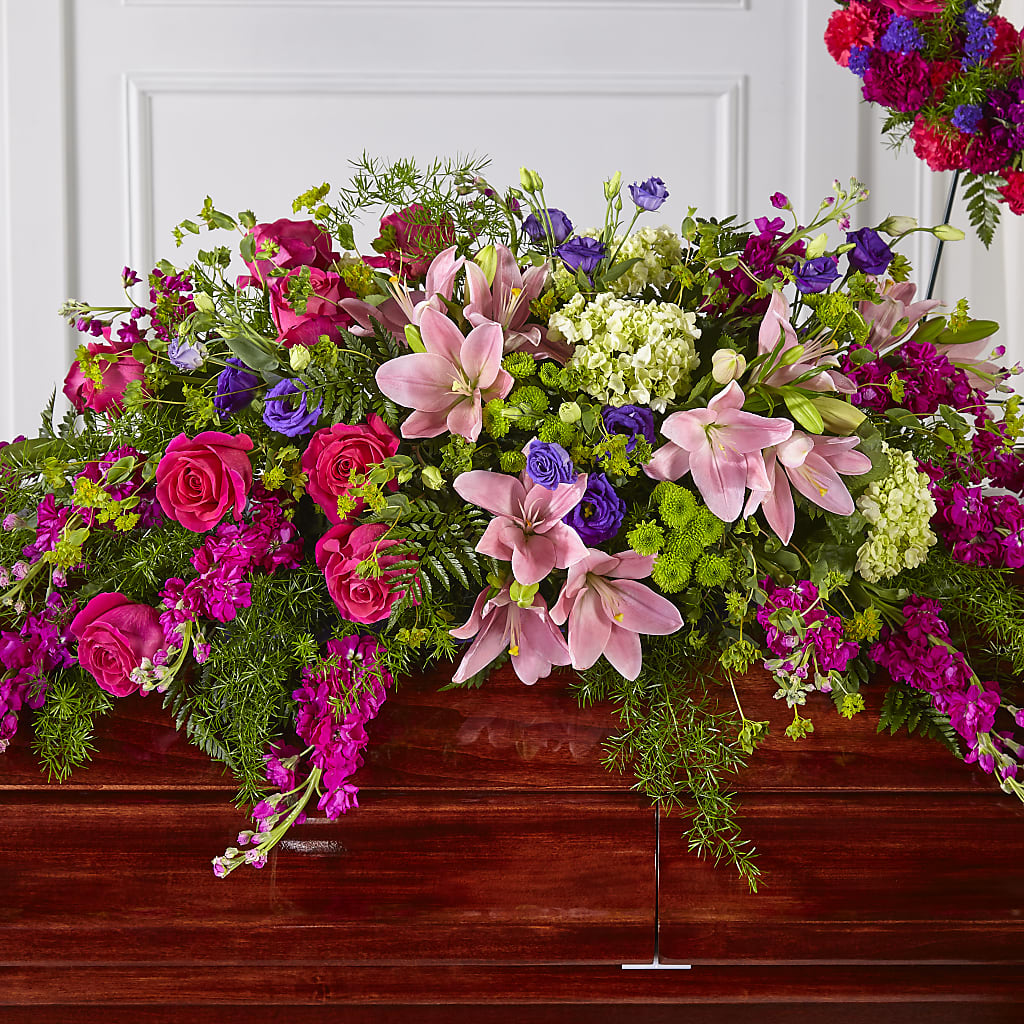 Radiant Tribute Casket Spray – Latino Flowers, Bensalem PA