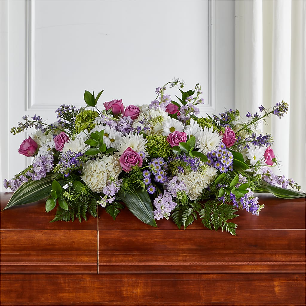 Meadows of Serenity Casket Spray – Latino Flowers, Bensalem PA