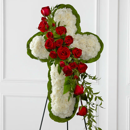 Floral Cross Easel –  Latino Flowers, Bensalem PA