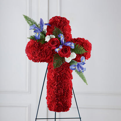 Faithful Hero Floral Cross –  Latino Flowers, Bensalem PA