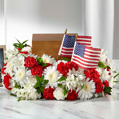 Spirit of Patriotism Cremation Adornment –  Latino Flowers, Bensalem PA