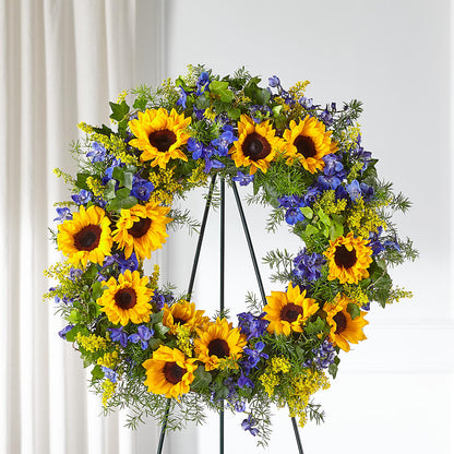 Bright Rays Wreath –  Latino Flowers, Bensalem PA