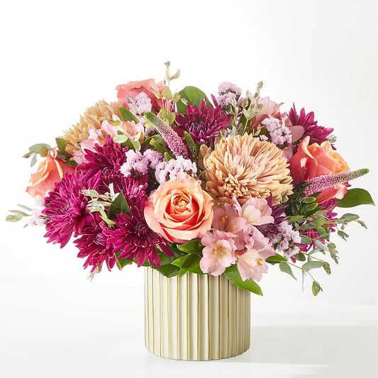 Berry Cobbler Bouquet with Ivory Vase –  Latino Flowers, Bensalem PA